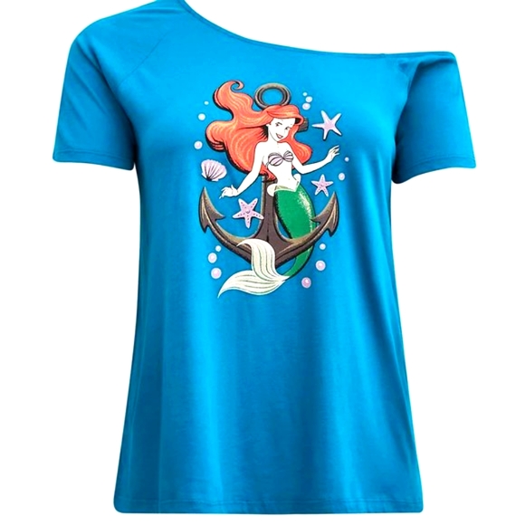 ❤️NWT VINTAGE TORRIID TOP DISNEY PRINCESS ARIEL LITTLE MERMAID SHIRT, SIZE 2X - Picture 8 of 12